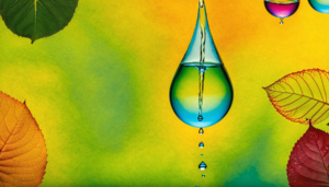 a drop of water representing Water conservation