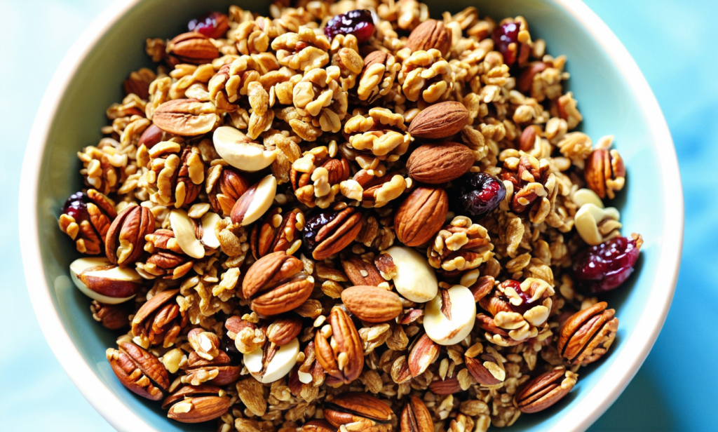 Oil-Free Vegan Nut Granola Recipe