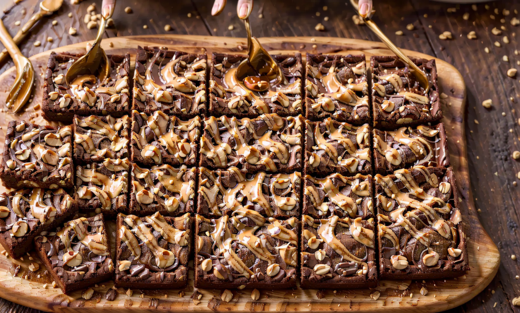 Vegan Peanut Butter Swirl Brownies